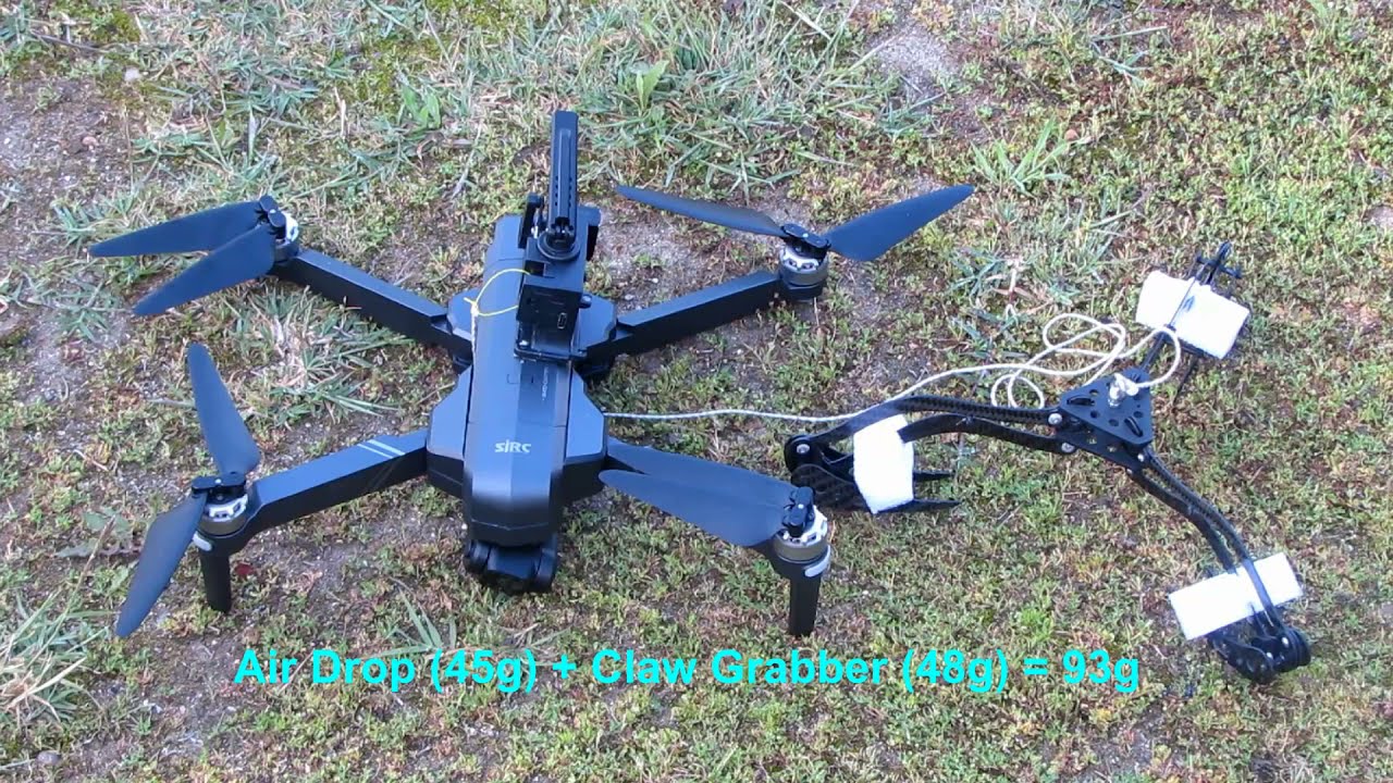 SJRC F11 4K Pro EIS GPS 2-Axis Drone &ndash; AIr Drop Thrower and Claw Grabber Review !