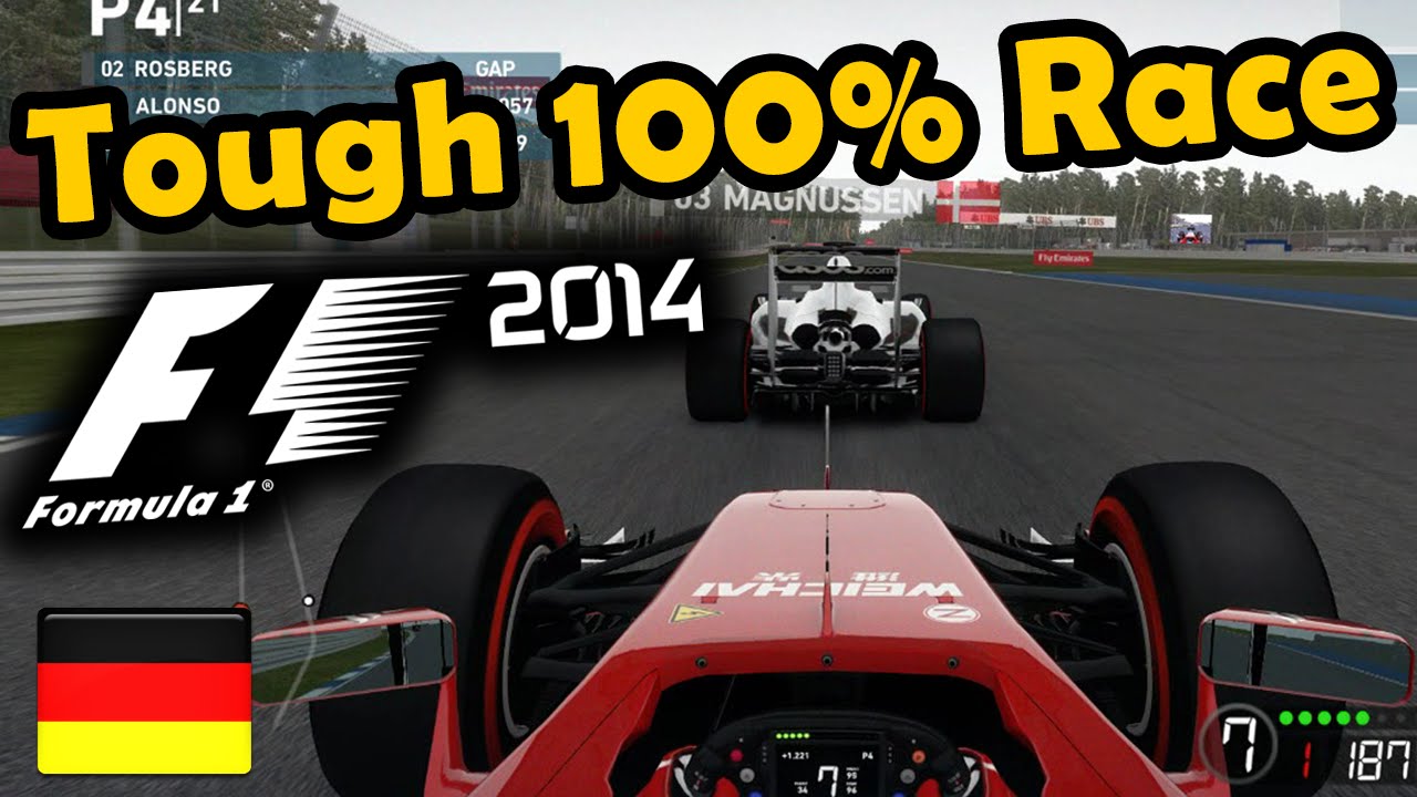 F1 2014 Gameplay Germany 100% Race - Dry to Wet Conditions
