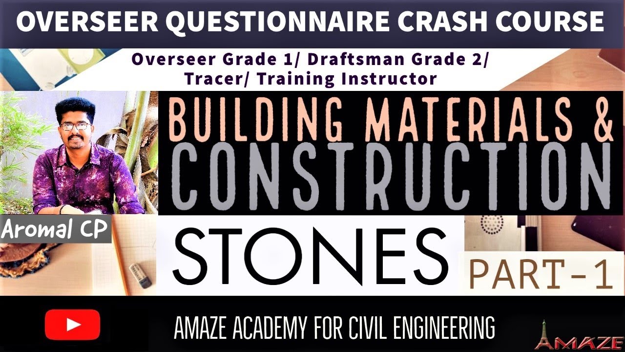 Stone classification | Building Material and Construction | Overseer Crash Course | Kerala PSC Civil