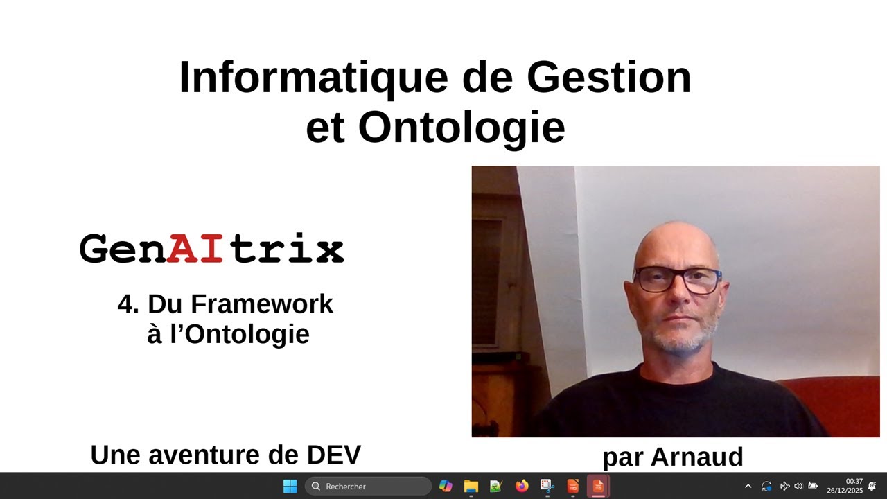 Informatique de Gestion et Ontologie - GenAItrix - 4. du Framework à l'Ontologie