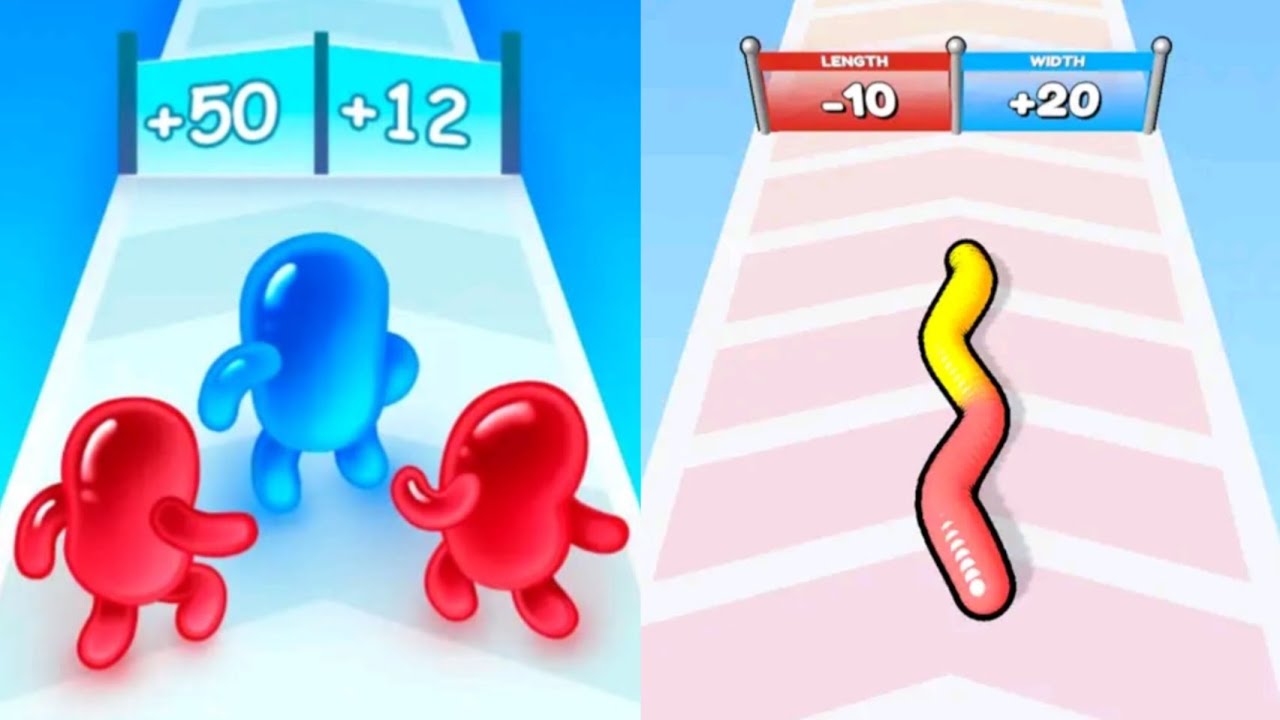 Join Blob Clash 3D VS Gummy Worm Go Max All Levels Gameplay Android,iOS NEW UPDATE