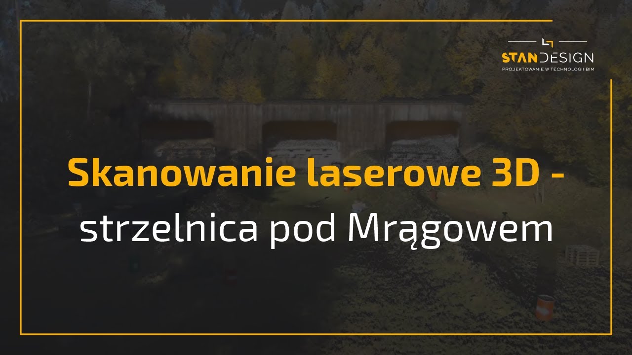 Skanowanie laserowe 3D strzelnicy pod Mrągowem