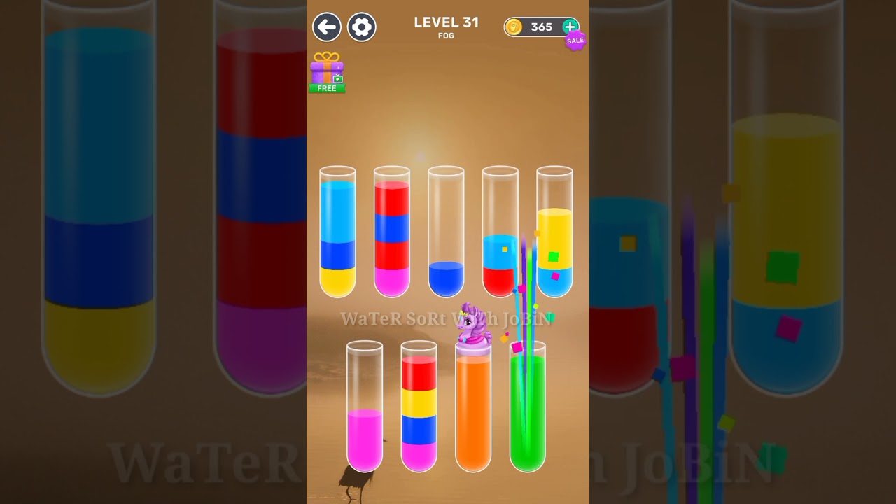 Water Sort Level-31 || WaTeR SoRt WiTh JoBiN || #trending #gamingvideos #watersort #new #viral