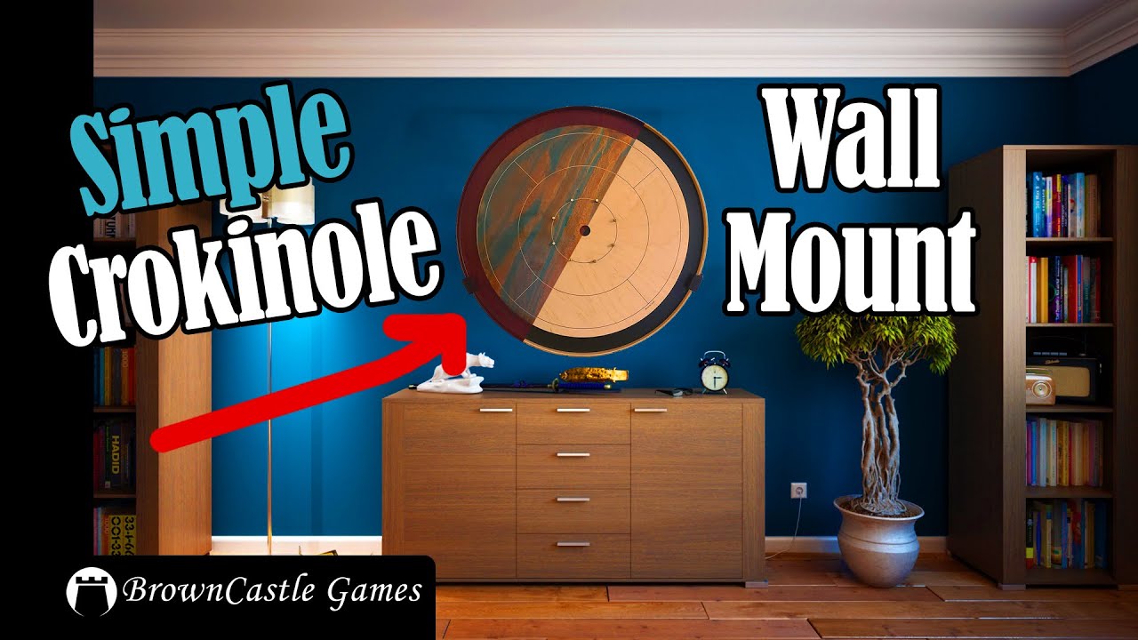 Show off your BrownCastle or Tracey board with a crokinole wall mount!