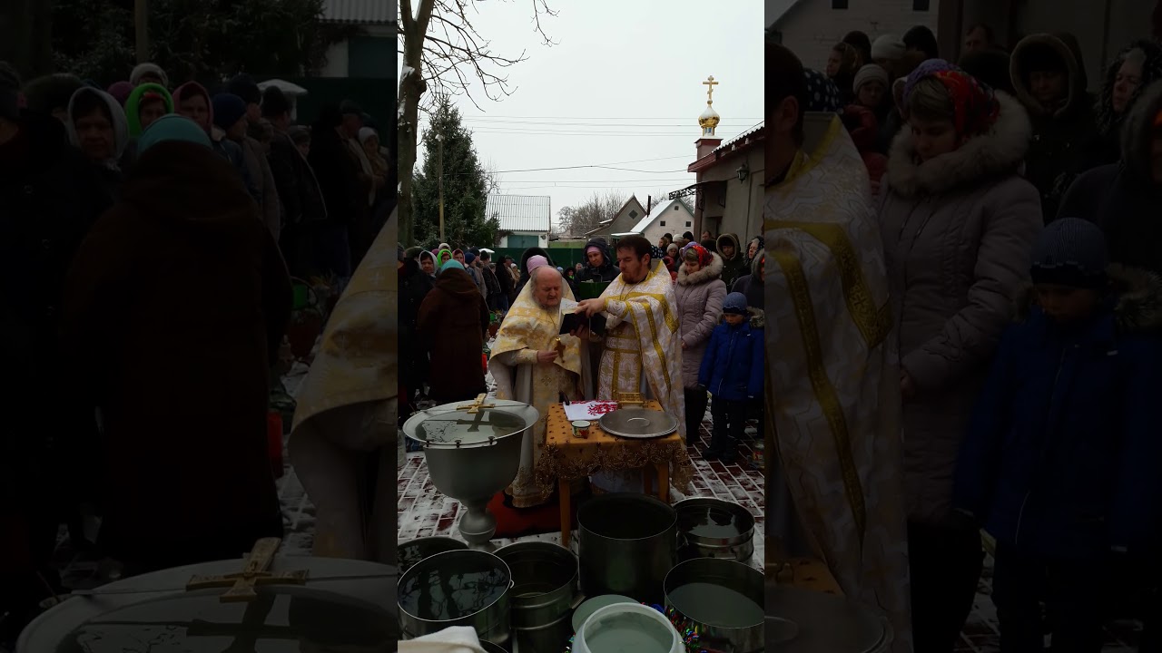 Красная Каменка от. Макарий 19.01.2018. Крещение