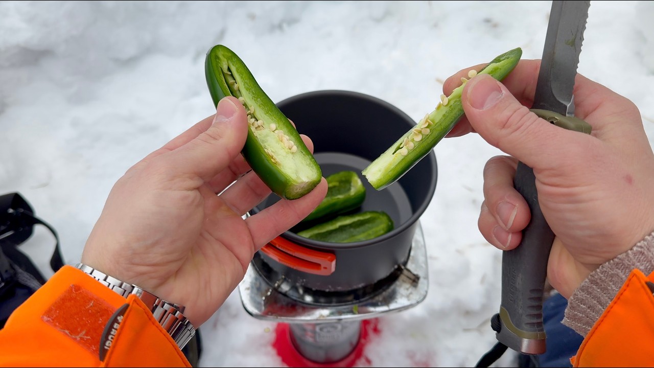 Relaxing Bacon Wrapped Jalapeños | Outdoor Cooking in Nature