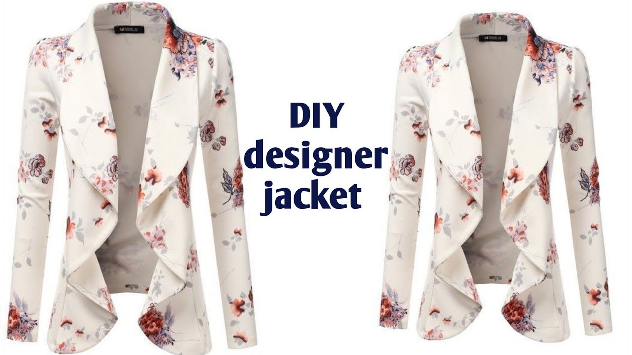 DIY jacket / top cutting and stitching | water fall jacket cutting and stitching very easy