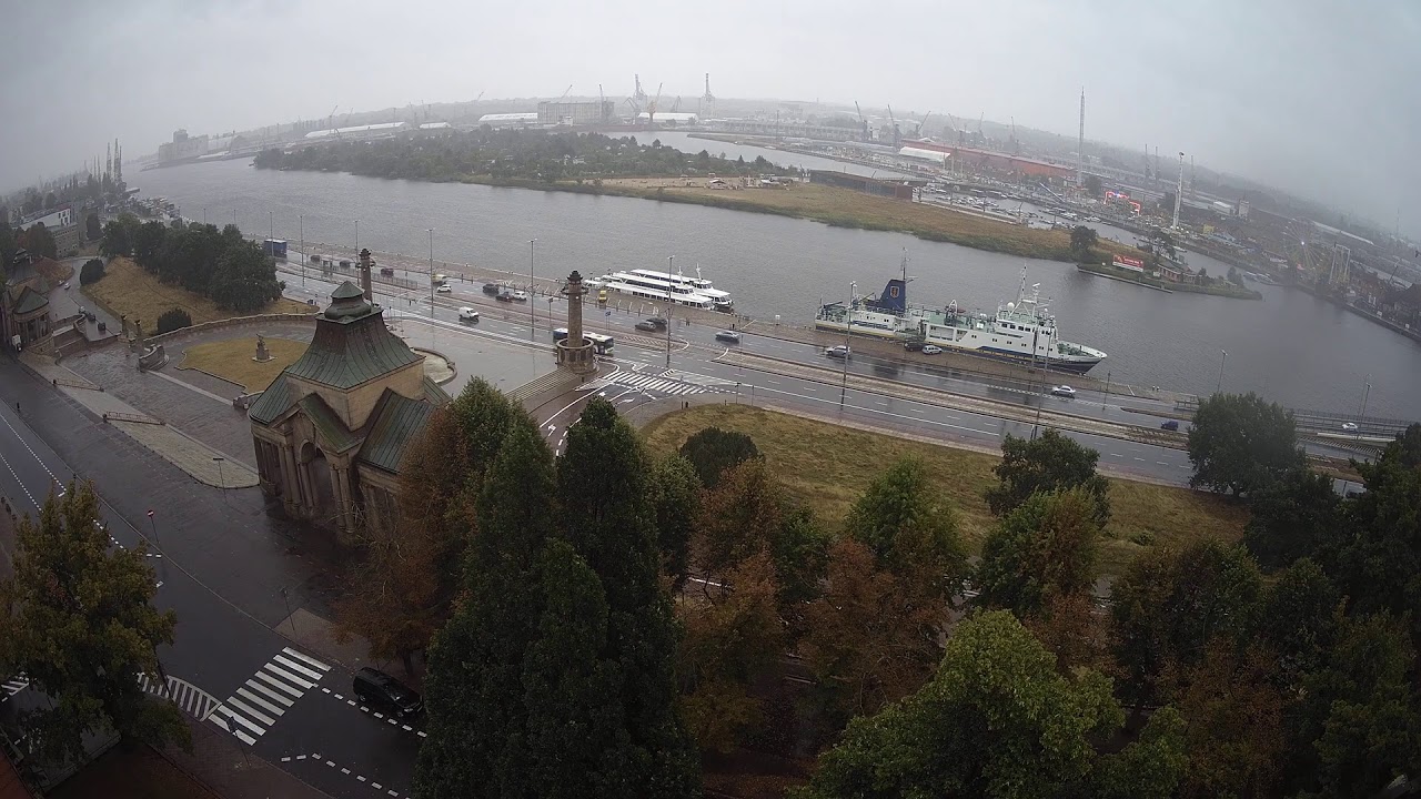 Szczecin kamera na żywo, Wały Chrobrego 4k