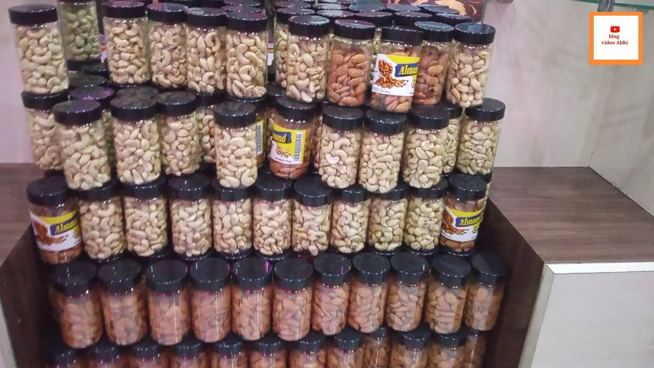 Packaging procedure of cashew and Almonds nuts