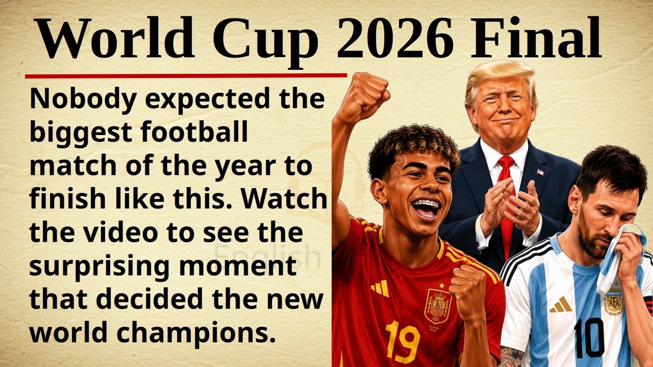 Fifa World Cup 2026 Final || ⚽🏆 Learn English Through Story Level 2 || Graded Reader 🎧