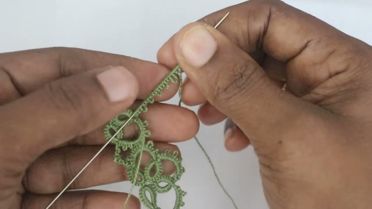 #needletatting || Basic tatting lace for beginners || Thread and Needle
