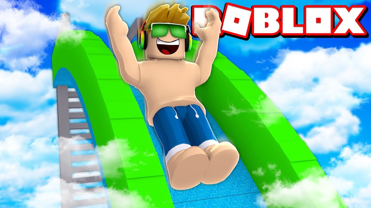 HAVING FUN AT WATERPARK in ROBLOX!!!