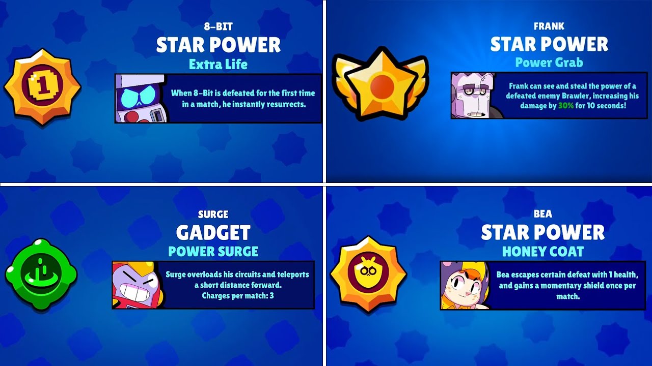 All Removed Star Powers & Gadgets in Brawl Stars | Gameplay