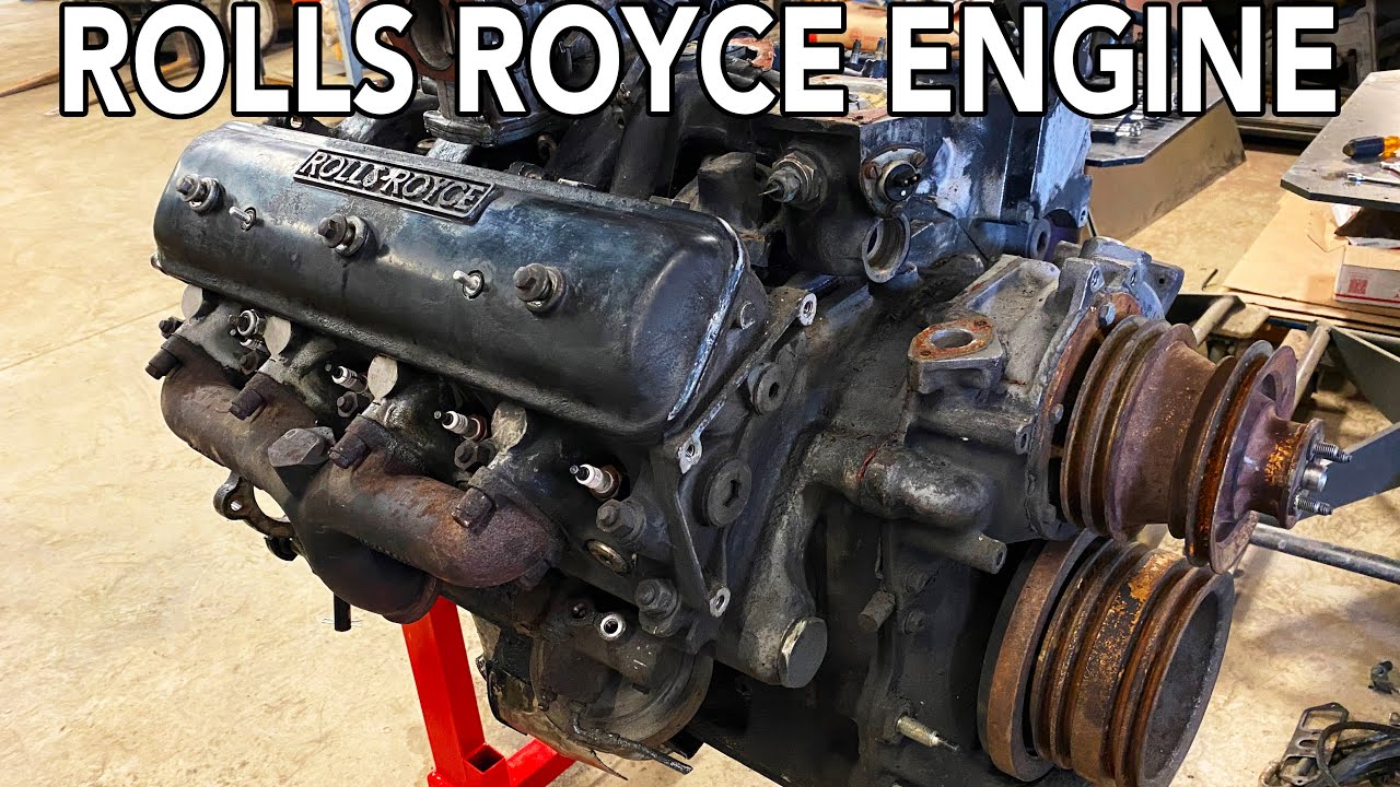 V8 Rolls Royce Engine Cut in Half with 60,000 PSI Waterjet
