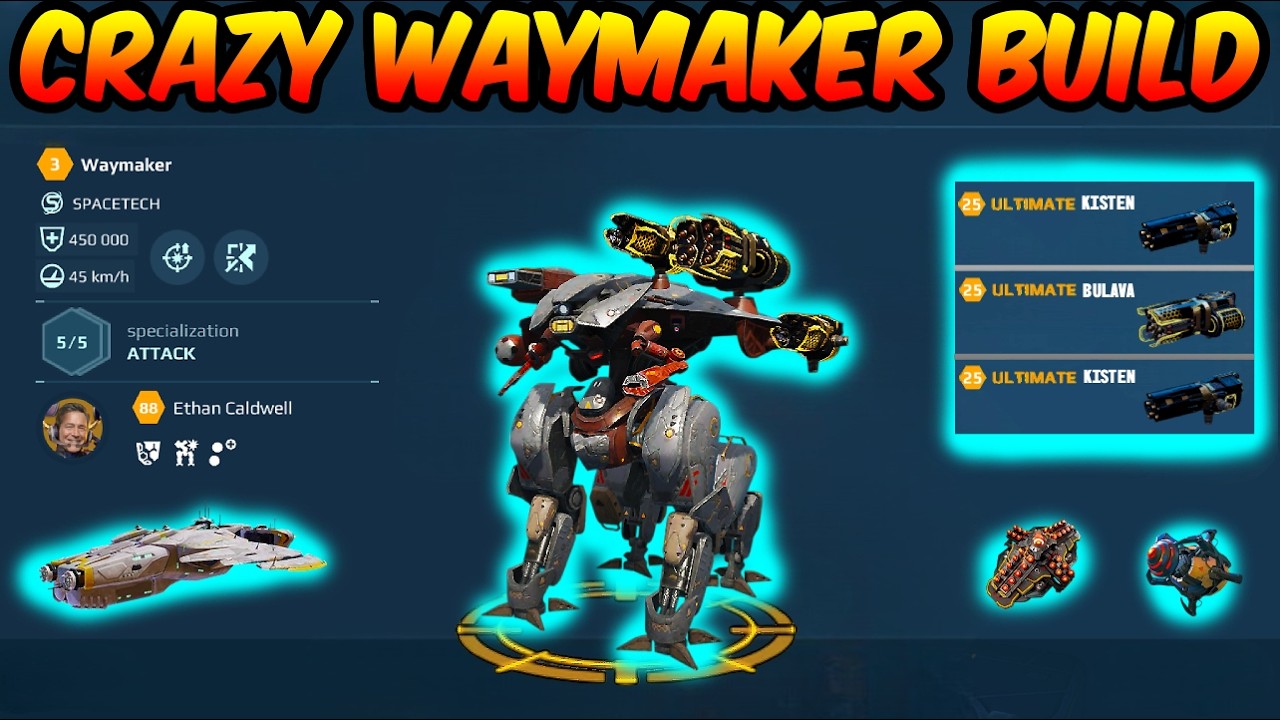 War Robots : I tried Waymaker with Ultimate Bulava Kisten in test server #warrobots