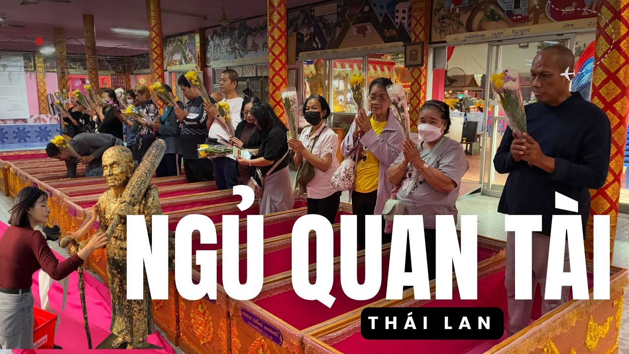 Chùa có quan tài bắt người sống vào vai người mất vào trong nằm và tặng vàng thật miễn phí