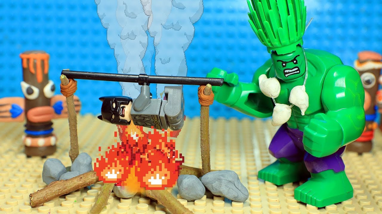 LEGO Batman and Hulk Jungle Ritual