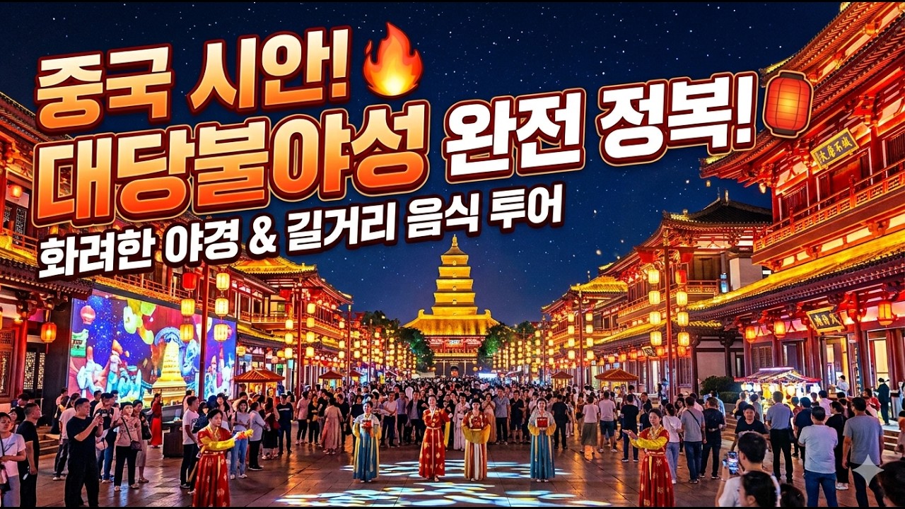 황홀한 조명 아래, 대당불야성을 걷다. 먹는 것 빼놓을 수 없죠?^^