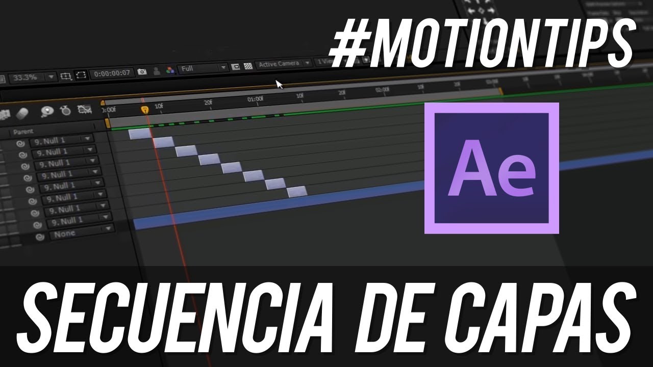 MotionTip 05 - Secuencia de Capas en After Effects