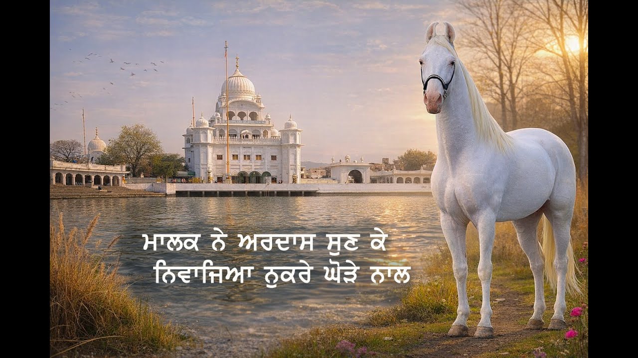 ਜਦ ਅਰਦਾਸ ਸੁਣੀ ਮਾਲਕ ਨੇ ਤਾ ਨੁਕਰਾਂ ਘੋੜਾ ਨਿਵਾਜਿਆ ਲਾਹੌਰੀਆ