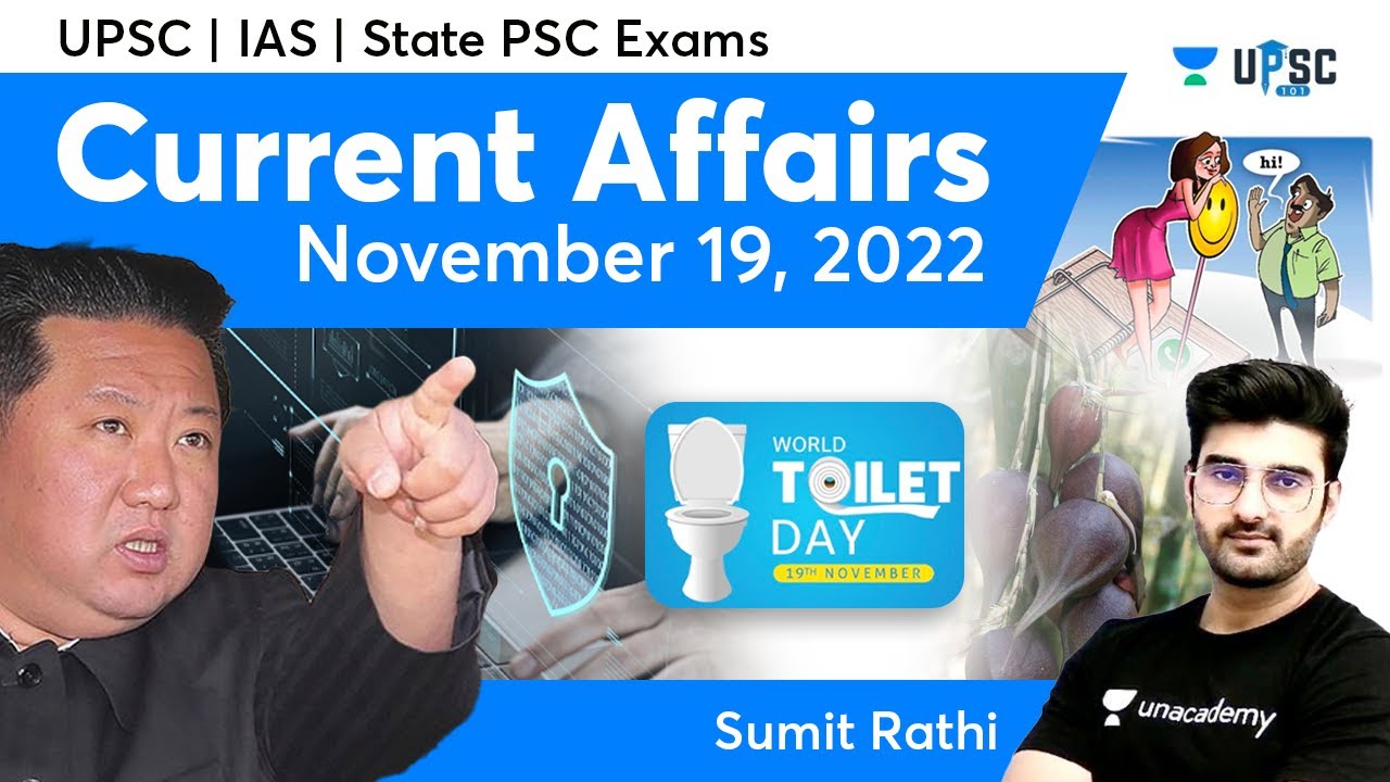 Daily Current Affairs In Hindi | 19 Nov 2022 | Sumit Rathi | UPSC 101
