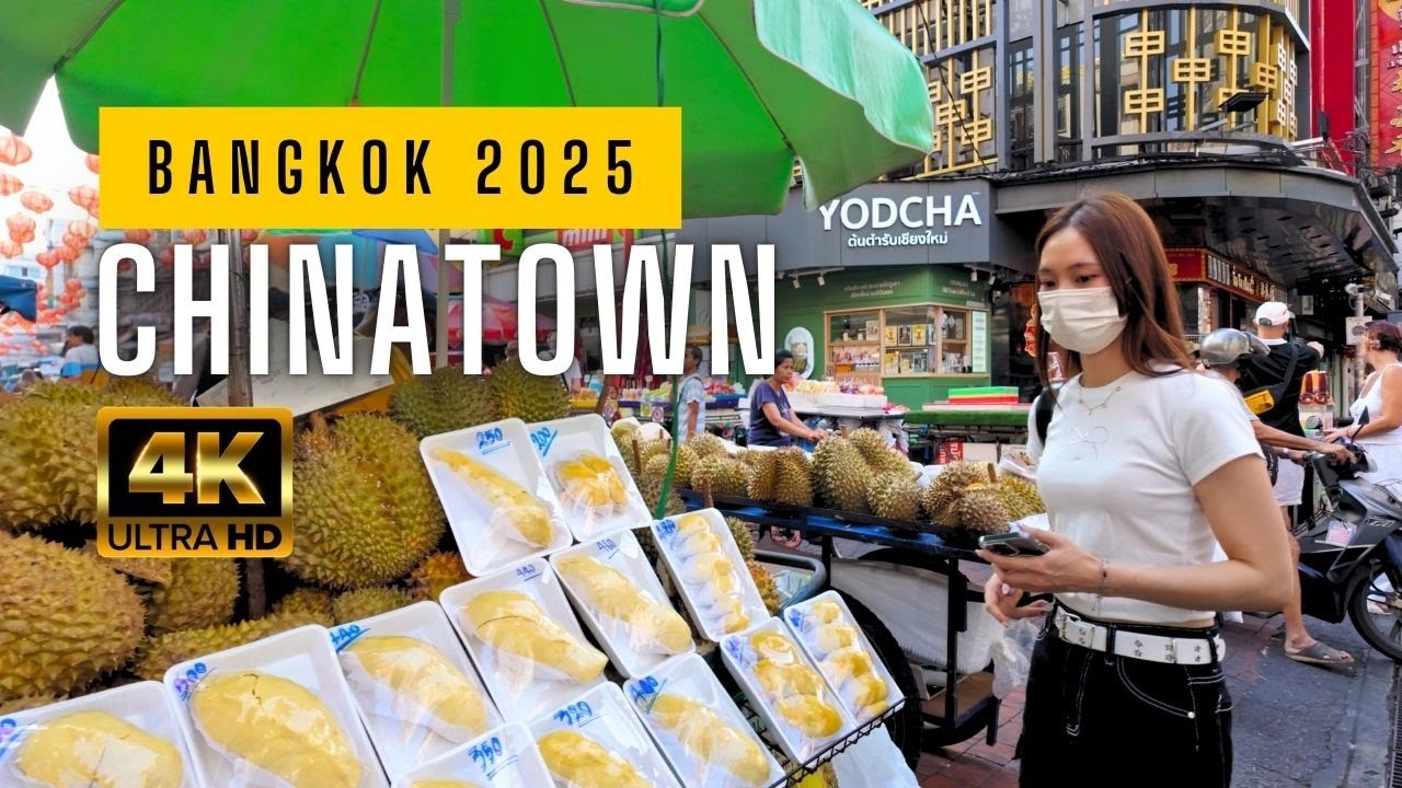 A Peaceful Day in Bangkok’s Chinatown | 4K HDR Walk with Stunning Sound