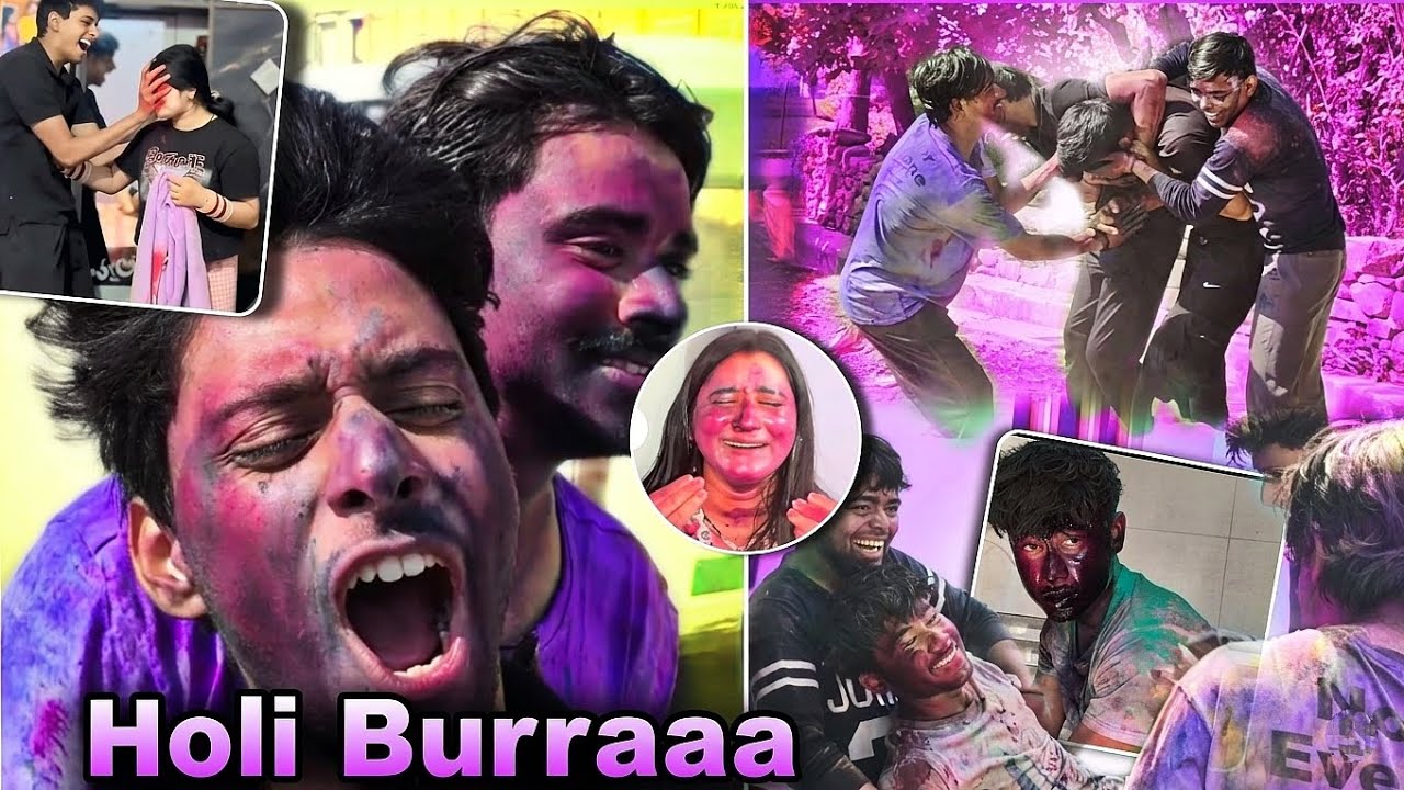 Pkke Rang Ki Holi Pdi Bhari 🥵 | Holi hain burrraaaa 😂