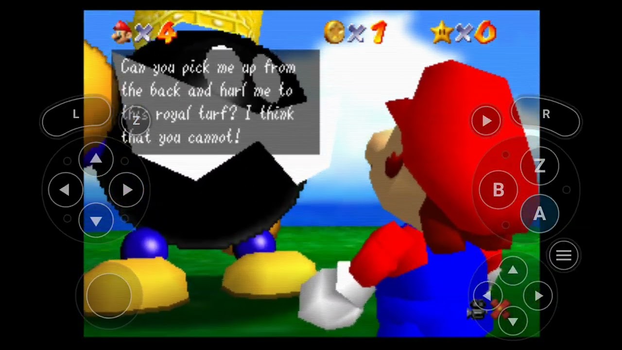 Jugando Mario 64 en un emulador 🤑