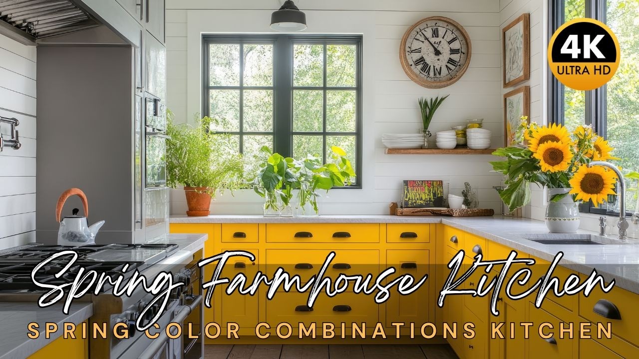 Spring Farmhouse Kitchen Makeover: Spring Color Combinations for Small Kitchens in 2025