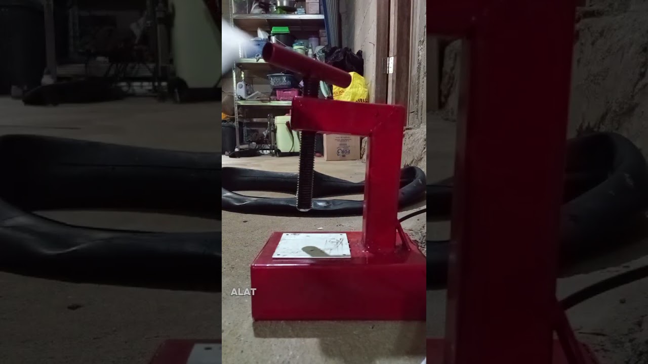 Cara tambal ban motor menggunakan elektrik