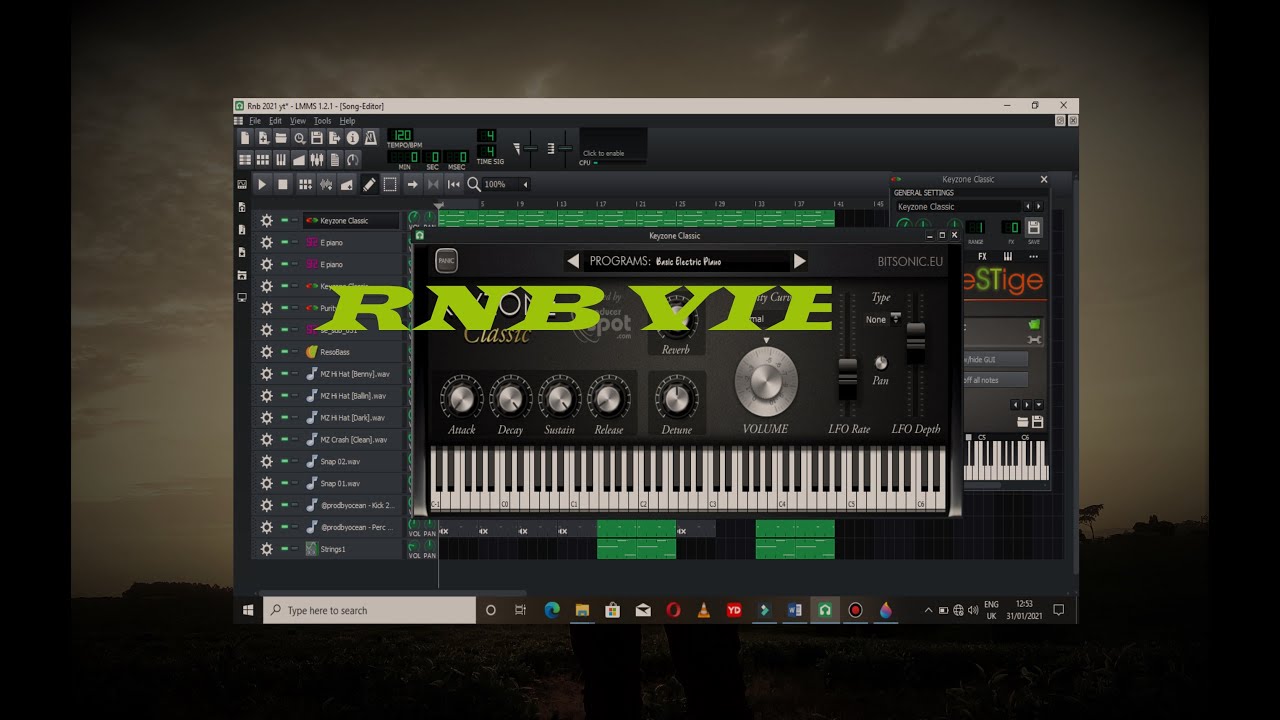 HOW TO MAKE RNB BEAT IN LMMS | KHELANI , JHENE AIKO , BECKY G ( FROM SCRATCH)