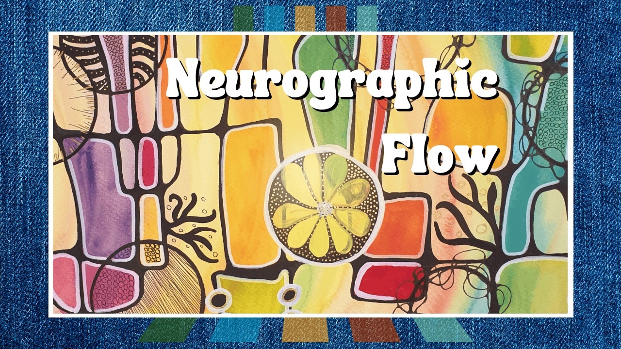 Lines, Gold Accents & Creative Calm – Intuitive Neurographic Watercolor Flow | Relax & Create