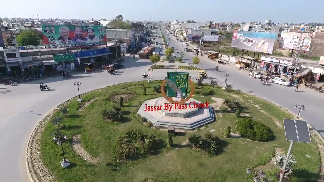 Chowk jassar by pass narowal drone view Narowal 2023