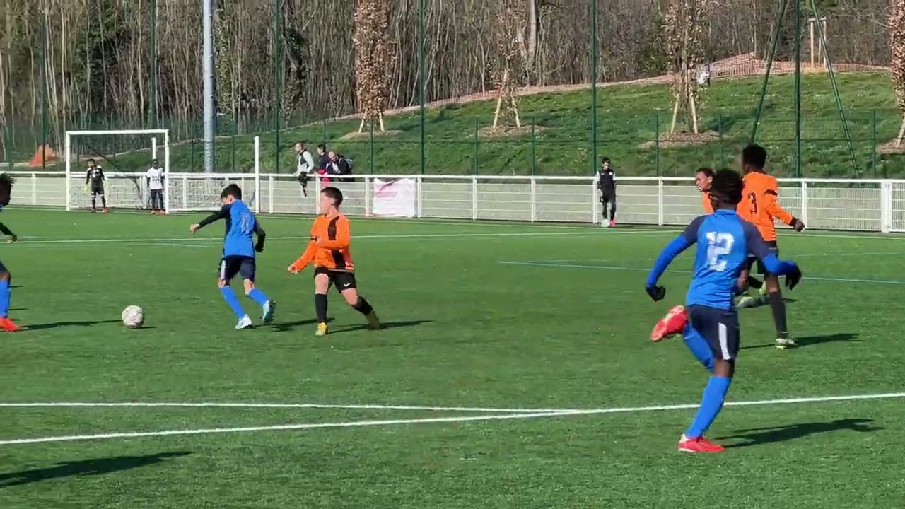 Ris Orangis - Tremplin Foot / U11 (3-1) Challenge départemental 18 mars 2023.