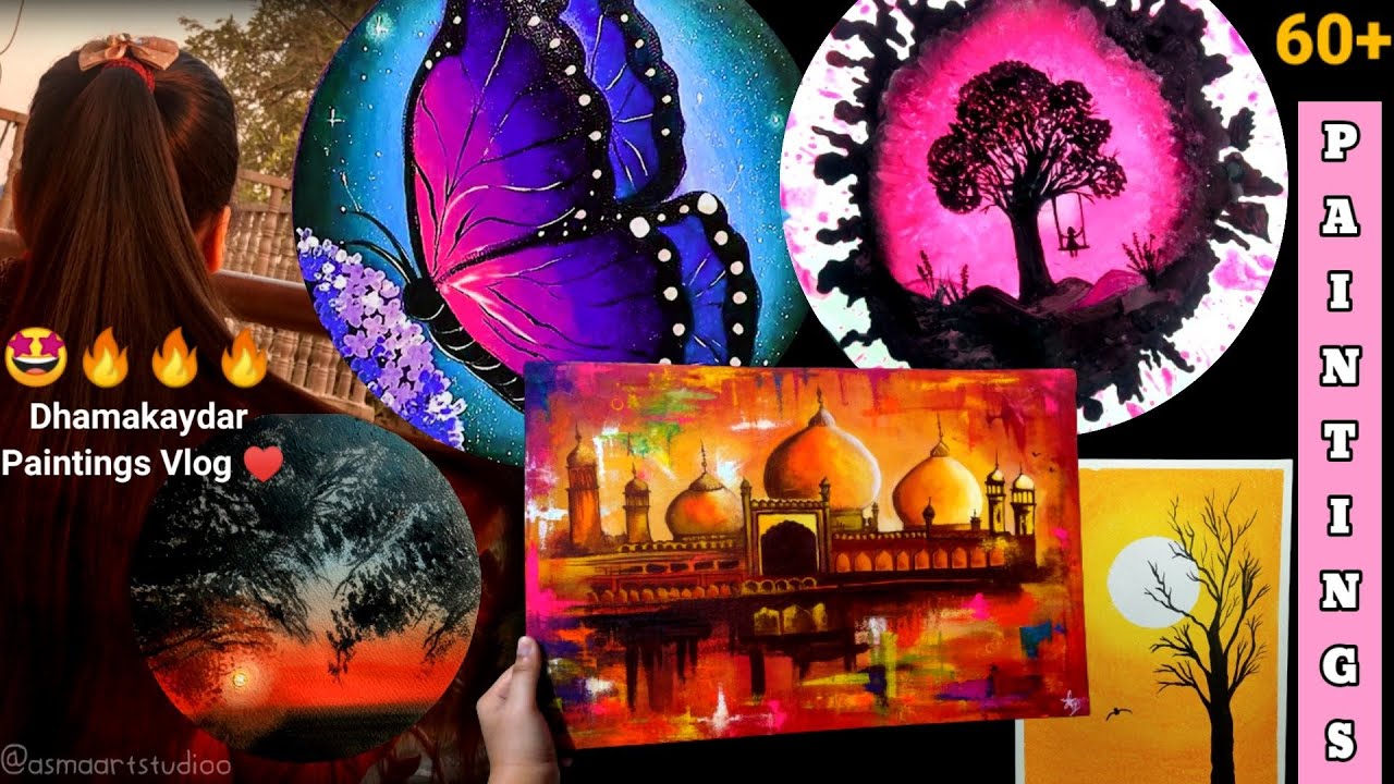 My Artwork Collection 🤩 Canvas Art | 60+ paintings OMG ✨