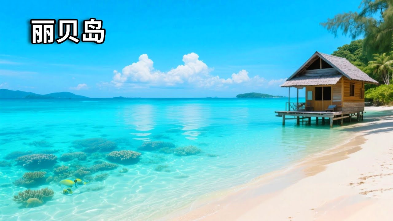 走进泰国“小马尔代夫”丽贝岛，海水美的像玻璃，一个不用出海就可以看浮潜看珊瑚尼莫的地方【行走世界的北京老刘】