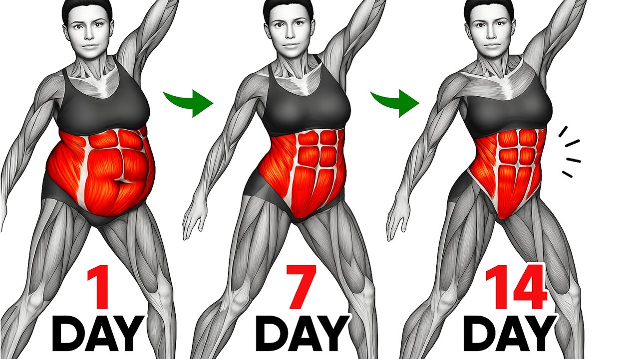 30-Minute Standing Abs Workout For Women To Melt Hanging Belly Fat And Tighten The Waistline