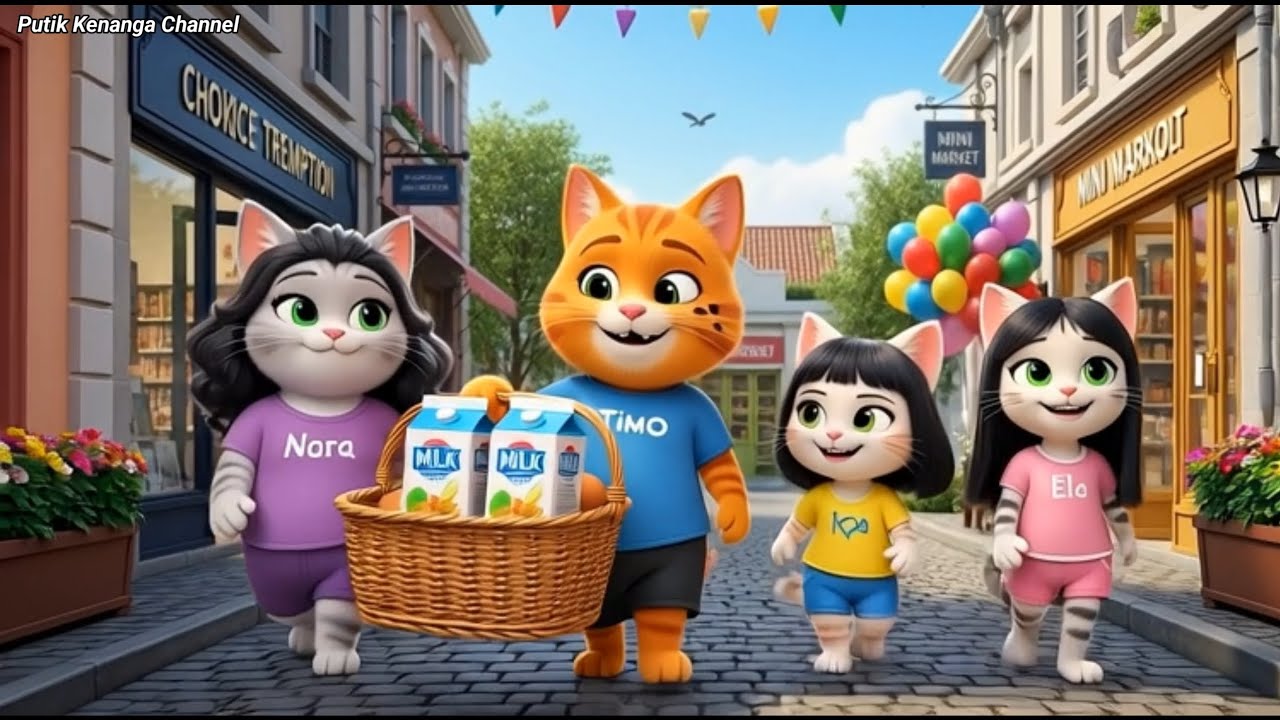 Membeli Susu dan Roti - Petualangan timo, ica, ela dan nara - #film #kartun #animasi #3d 