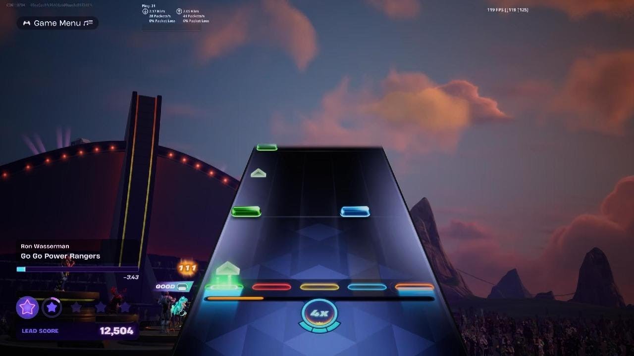 Fortnite Festival Go Go Power Rangers Lead FC