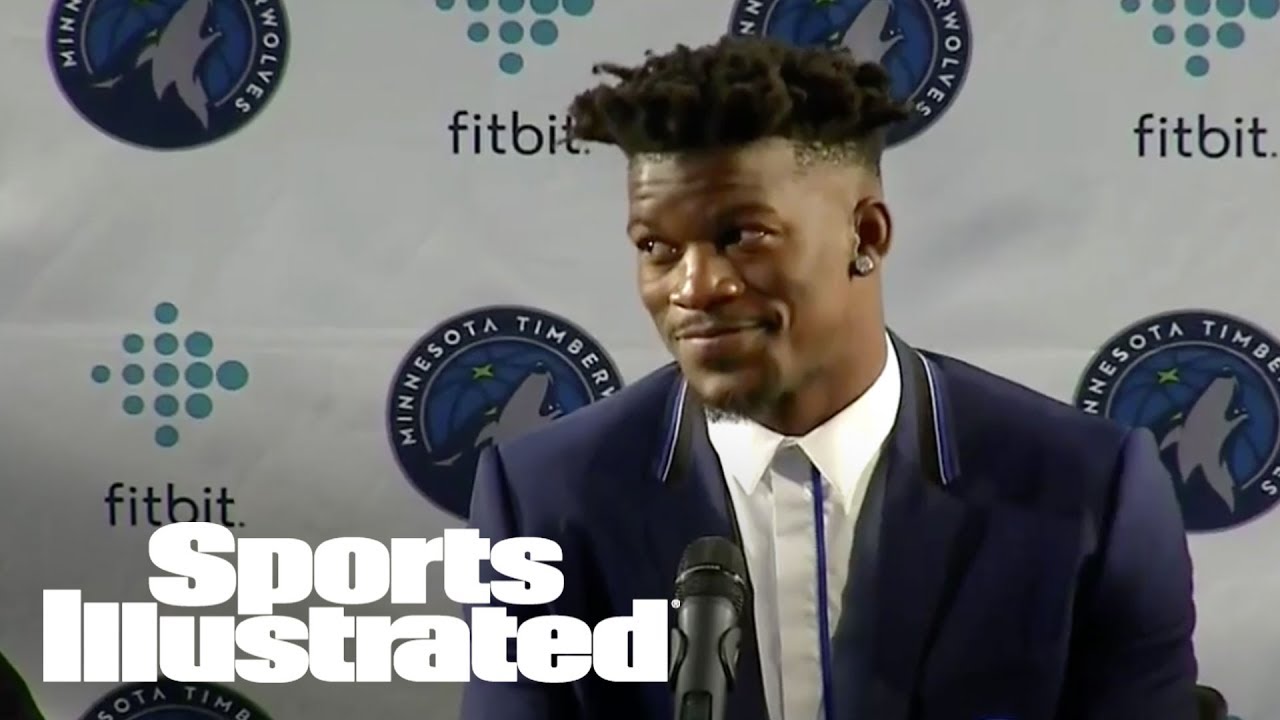 Timberwolves' Jimmy Butler Gives His Number Out At Press Conference | SI Wire | Sports Illustrated
