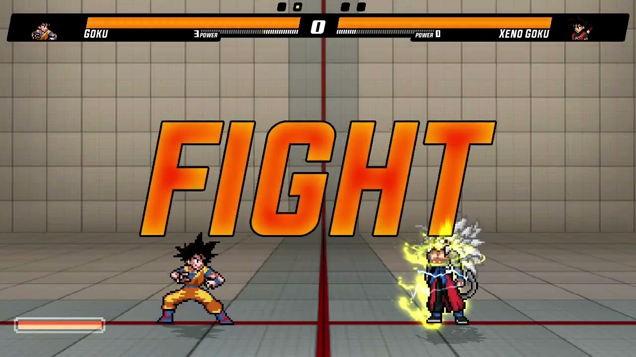 SBM V2 Goku LB Vs Xeno Goku