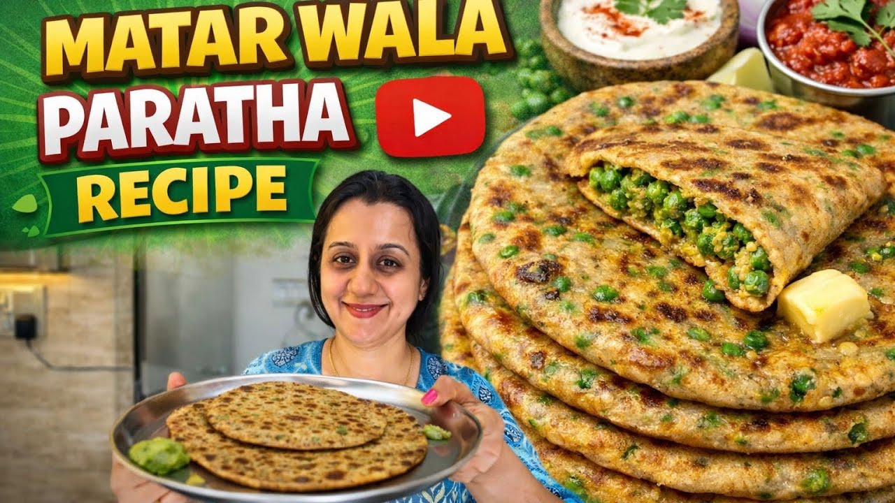 Matar paratha recipe | winter special paratha recipe | tasty green peas paratha recipe