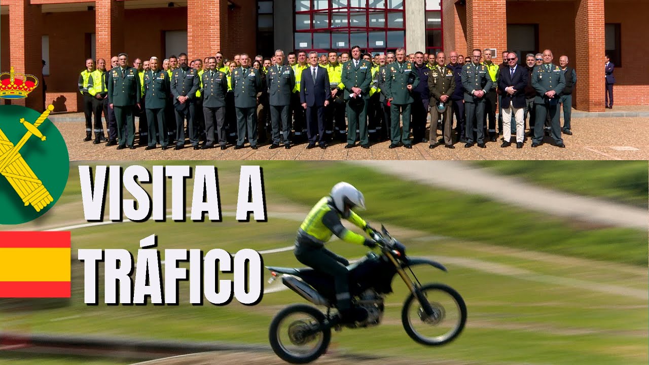 Visita del Director General a la Escuela de Tráfico de la Guardia Civil en Mérida