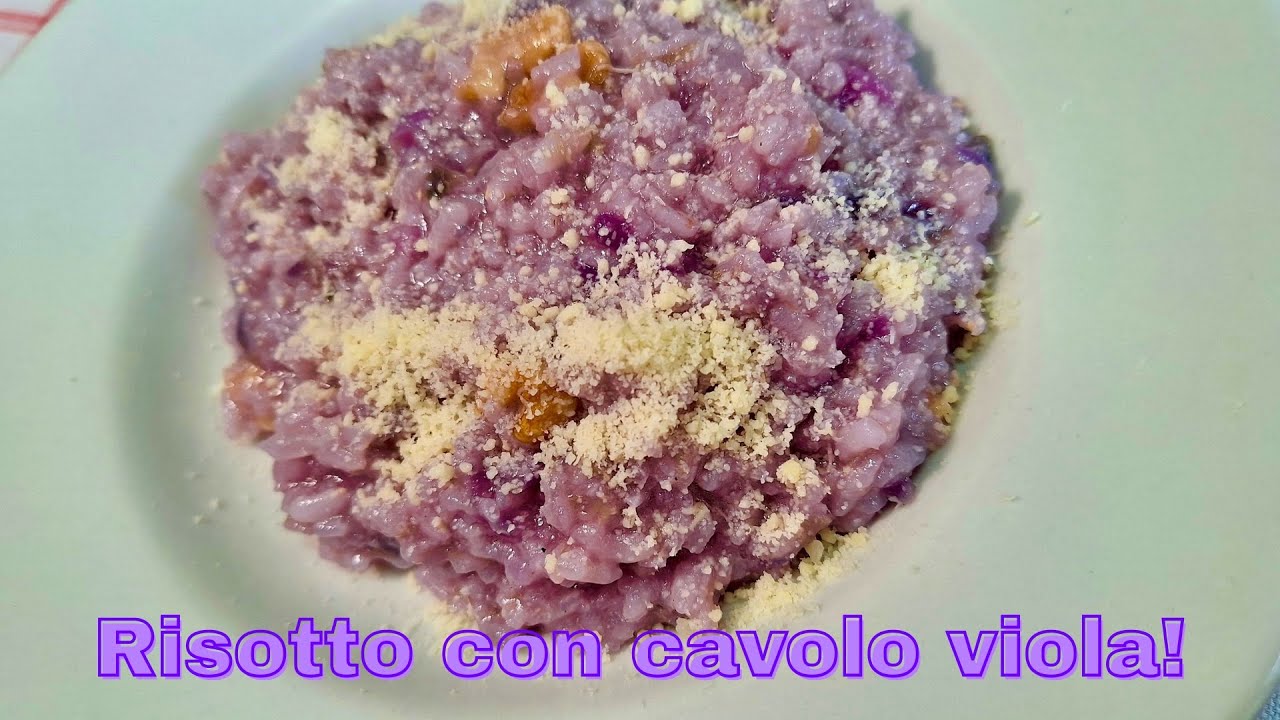 Risotto al Cavolo Viola: cremoso, squisito e... viola! 💜