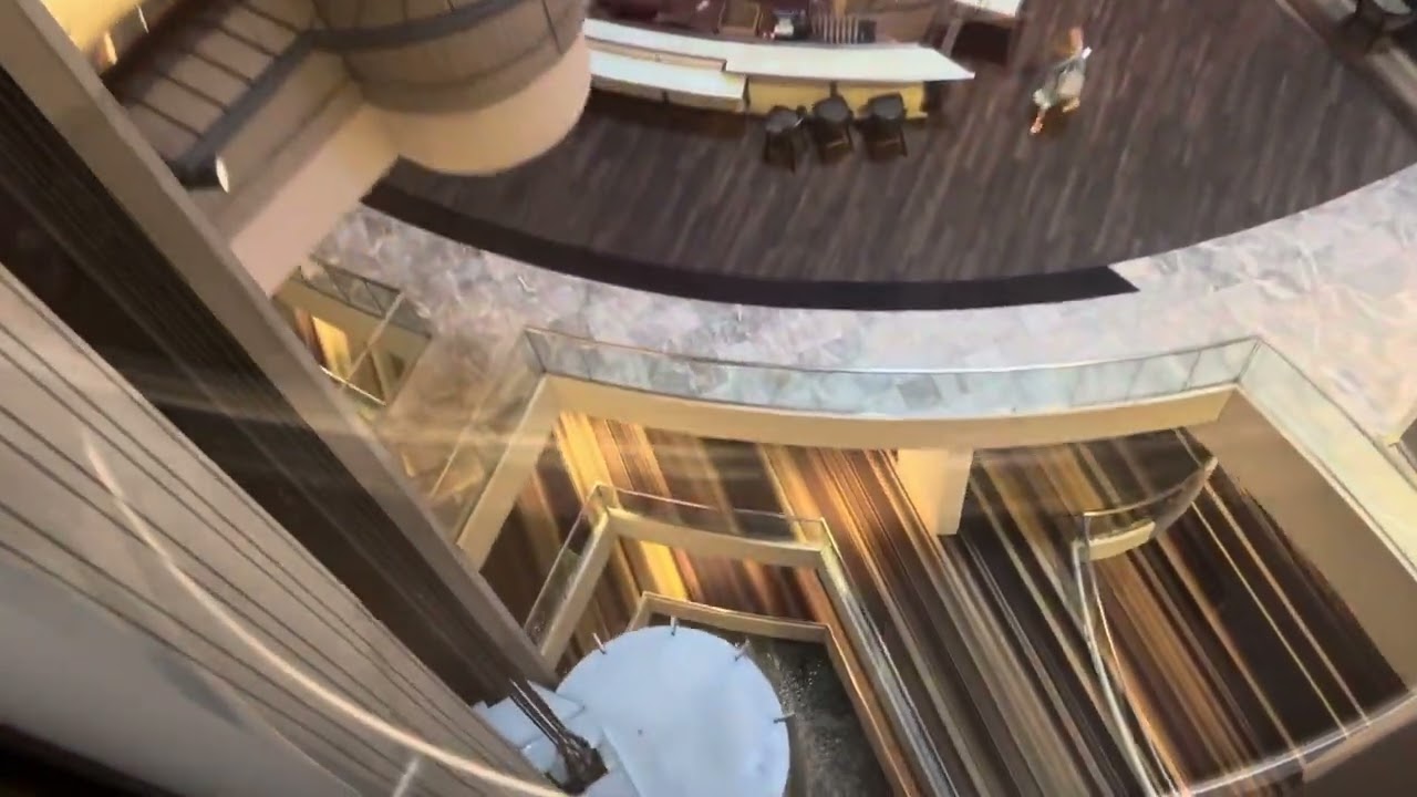 The Nice Fast Oits Series 2 Traction Elevators at Marriott Marquis in Atlanta Ft QE Elevators ￼￼￼