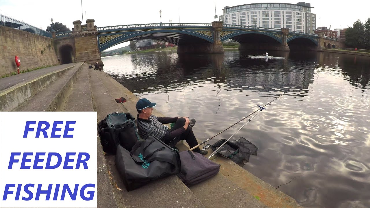 FREE FEEDER FISHING - Big River - Urban Fishing - Hot Weather - River Trent  -  Trent Bridge