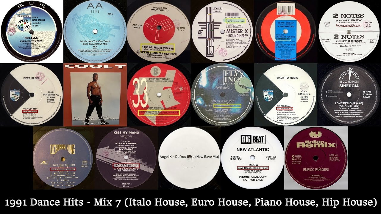 1991 Dance Hits - Mix 7 (Italo House, Euro House, Piano House, Hip-House)
