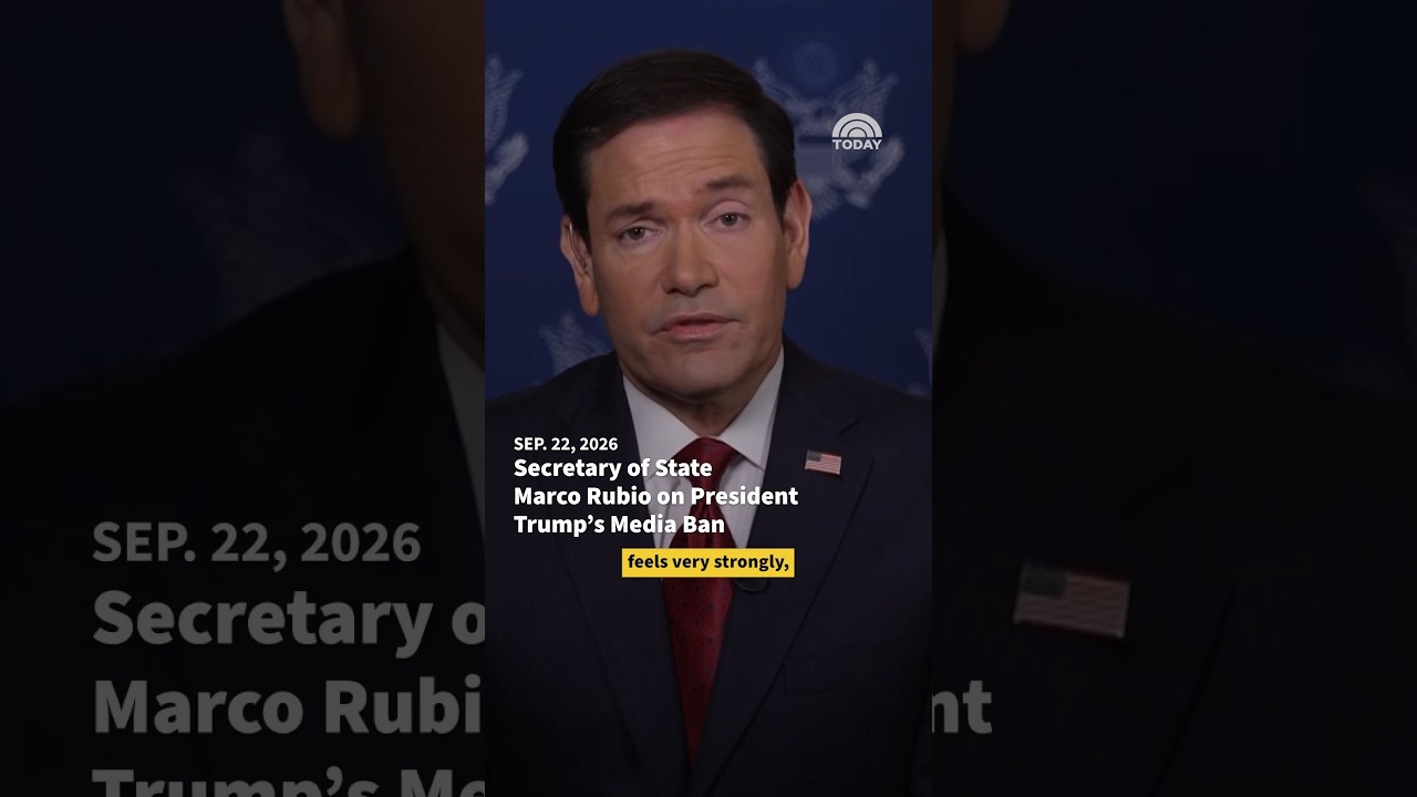 Secretary of State Marco Rubio on President Trump&rsquo;s Media Ban