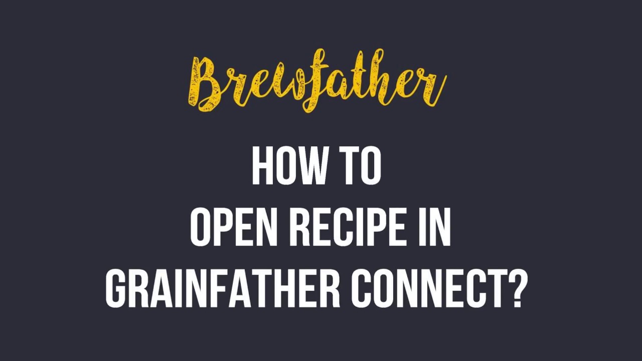 Export recipe from Brewfather to Grainfather Connect (by &Oslash;LTID)