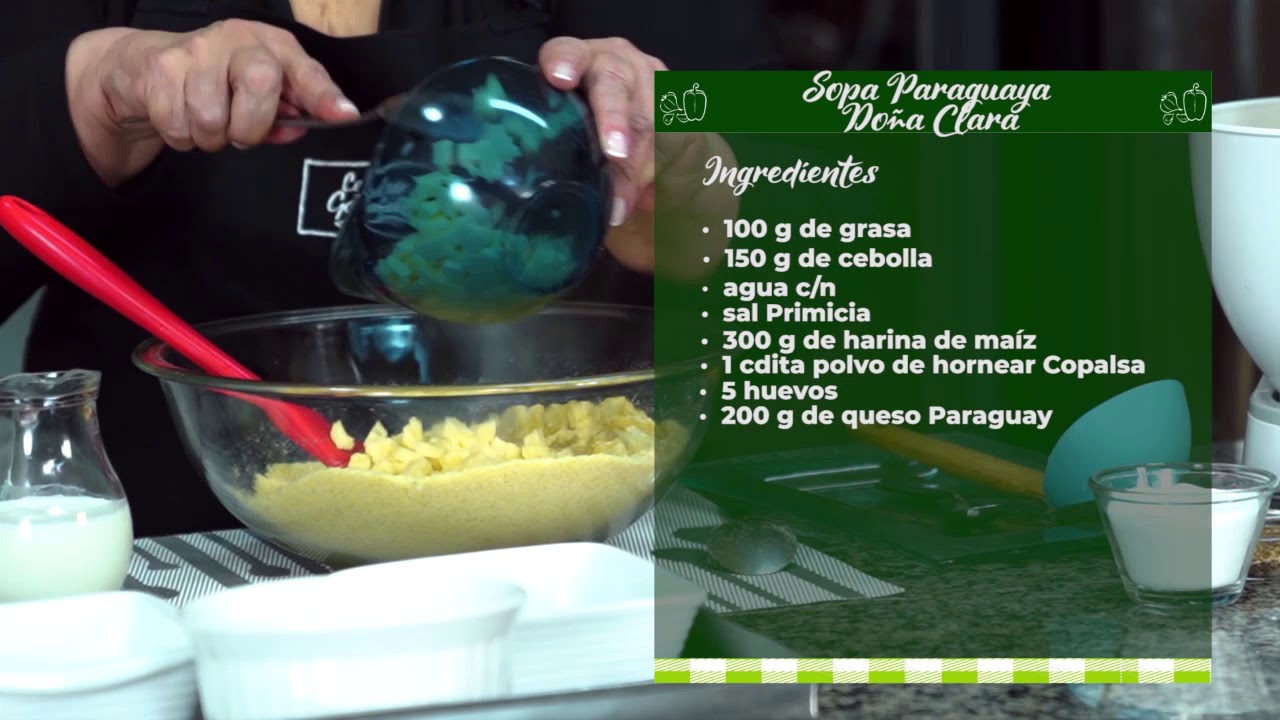 Sopa Paraguaya Doña Clara -  La cocina de Sarita